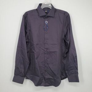 Men's Cavalli Class Black Dress Shirt With Logo Size 41 / 16‎ NEW $350